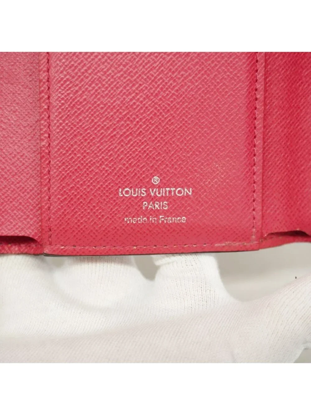 Louis Vuitton Trifold Wallet Epi Portefeuille Victorine Pink Andigo Blue
